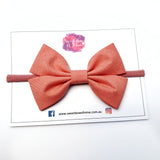 Pinch Bows - 50 colours {Clip or Headband}
